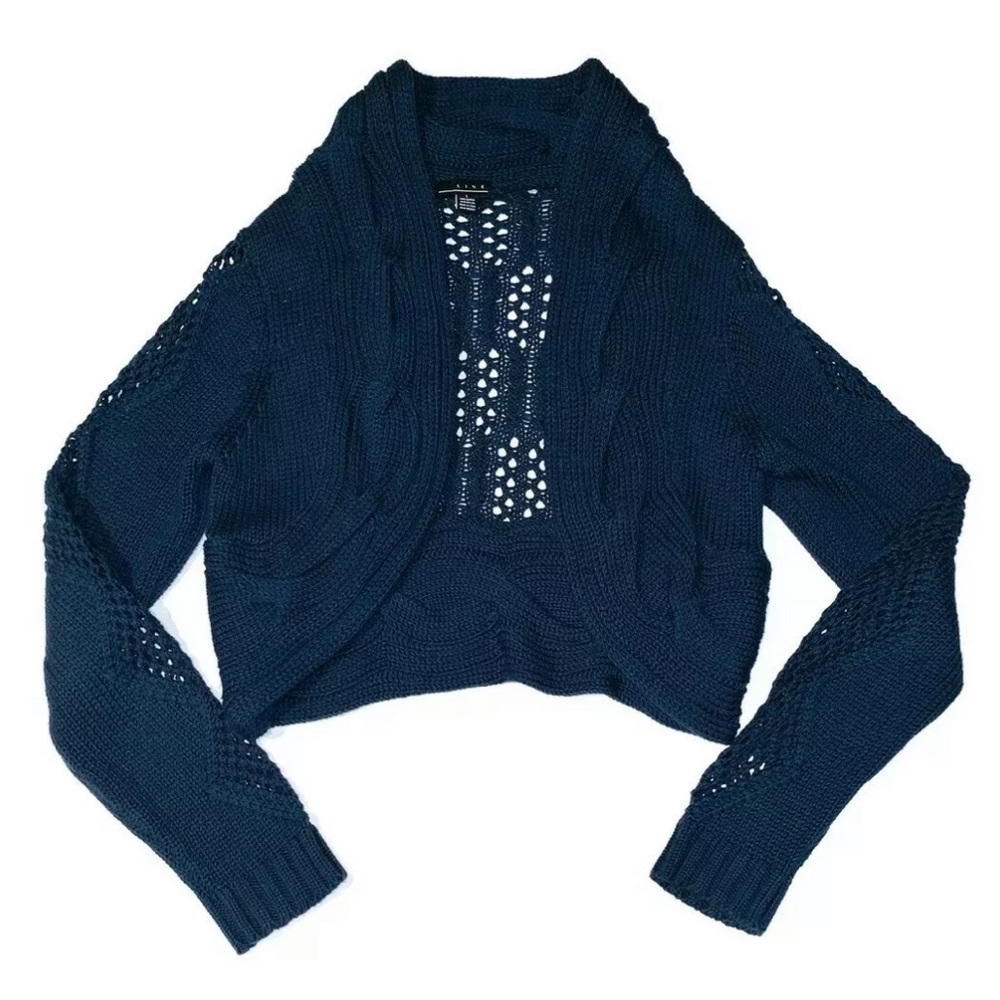 Line the Label- Chunky Open Knit Sweater Cardigan